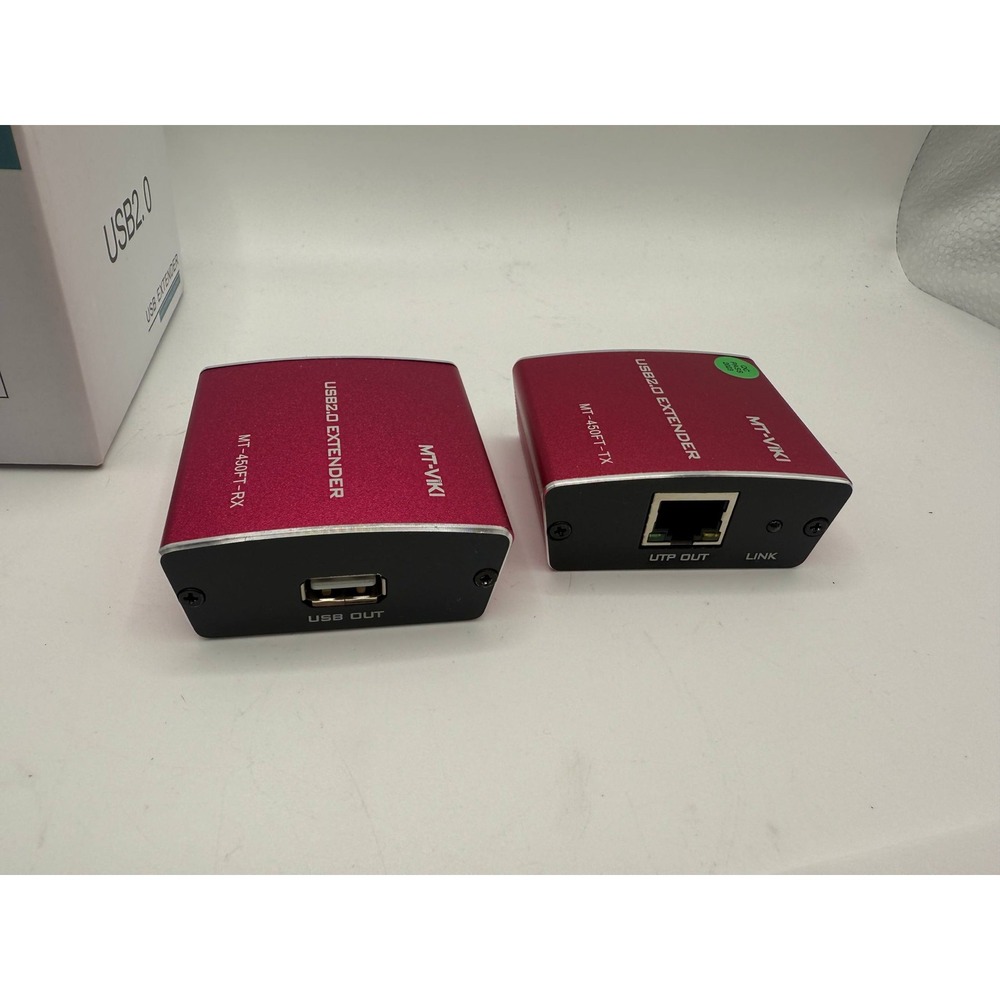 MT-VIKI USB 2.0 Extender 100M 330FT Over Single LAN Cable MT 450FT TX RX - Picture 3 of 10